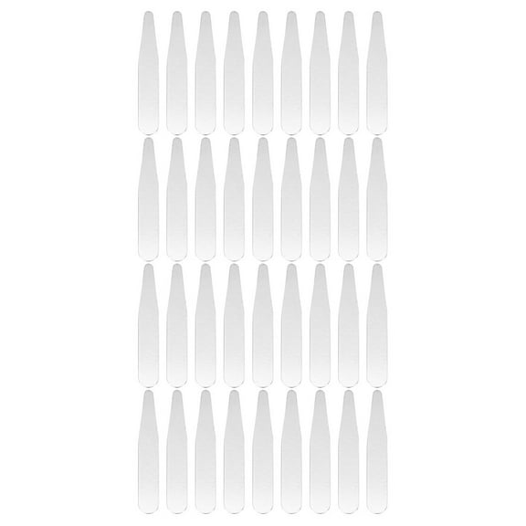 UPKOCH Shirt Collar Protectors Stainless Steel Collar Stays 36Pcs