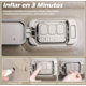 thumbnail image 4 of Colchón Inflable Queen Size +2almohada+bomba Aire 200x150x40 Modelo Gris, 4 of 4