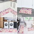thumbnail image 5 of Pioneer Flower Floral Print Pattern Kitchen Rugs Sets Of 2,Anti Fatigue Kitchen Mat Rugs Non Slip Washable,Decorative Kitchen Floor Mats for Kitchen,Sink,Laundry,17"x30"+17"x47", 5 of 7
