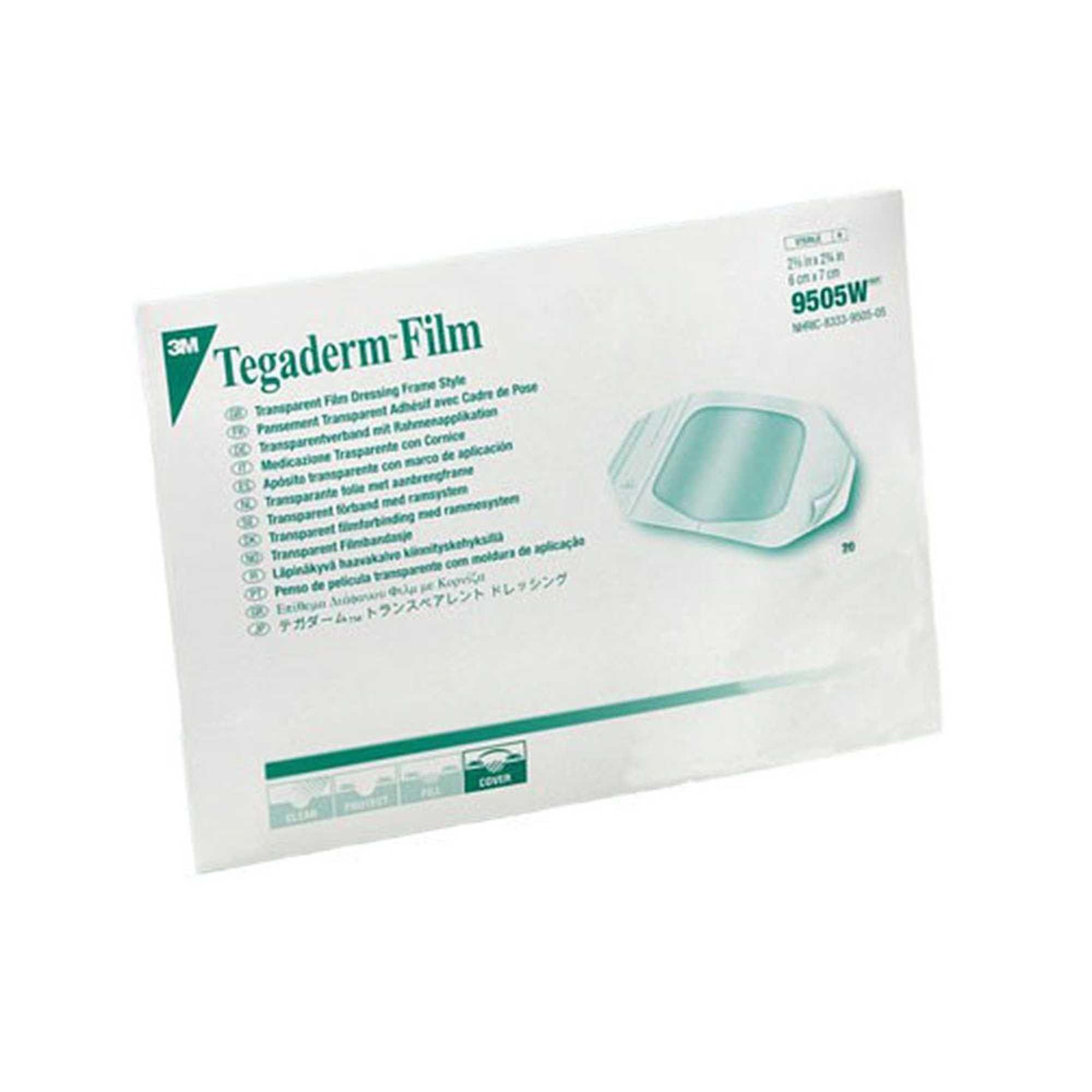 Tegaderm 9505W Transparent Film Dressing Pack of 20