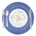 thumbnail image 5 of Wrapables® 15" Woven Round Placemats (Set of 6), Blue, 5 of 5