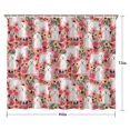 thumbnail image 5 of Bichon Frise Dog and Pioneer Flower Shower Curtain 84"x72" ,Bathroom Decorative Shower Curtains Set with 12 Hooks,Modern Waterproof Washable Shower Curtain, 5 of 6