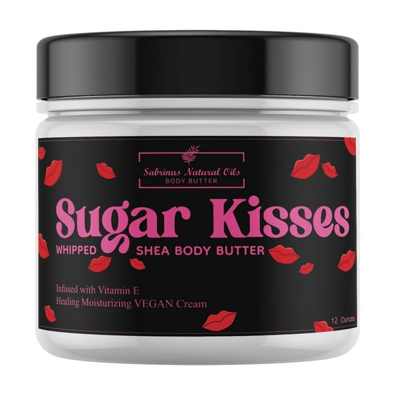 Sabrinas Natural Oils Sugar Kisses Long-Lasting Hydrating Vitamin E Body Butter, 12 Ounce