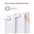 thumbnail image 6 of Blackout Curtains 2 Panels 52x84 Inch - Thermal Insulated Drapes for Bedroom & Living Room - Light Blocking, Noise Reduction, Privacy, 6 of 7
