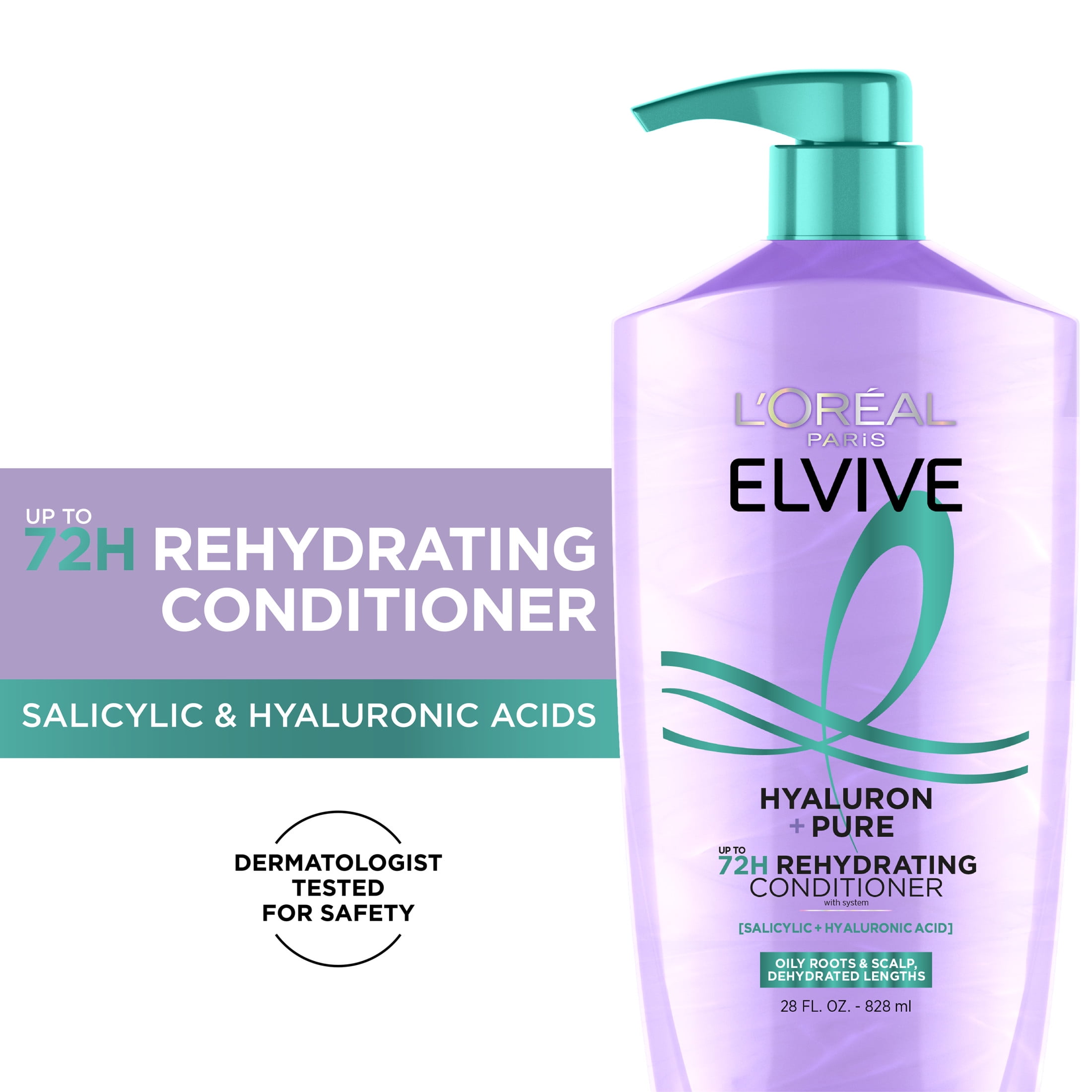 L'Oreal Paris Elvive Hyaluron Pure Conditioner, 28 fl oz