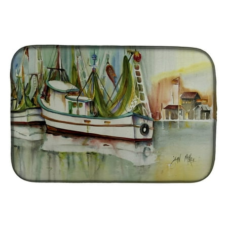 

Carolines Treasures JMK1068DDM Ocean Springs Shrimper Dish Drying Mat 14 x 21 multicolor