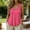 A219 Hot Pink, variant on Womens Linen Contrast Trim V Neck Tank Top Sleeveless Summer Casual Basic Solid Color Lightweight Breathable Workout Athletic Layering Fashion Vest Comfort Relaxed Fit Soft Shell Tops Shirts