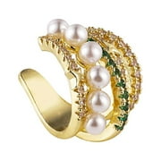 GUIREN Lymphvity Auriculotherapy White Onyx Ear Cuff Onyxes , Earrings Detoxiear R9T4