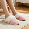 thumbnail image 2 of BERANMEY Comfy Slippers for Women Fuzzy House Shoes with Memory Foam, Warm Faux Fur Lining & Non-Slip Sole for Indoor Outdoor Bedroom and Bathroom, 2 of 8