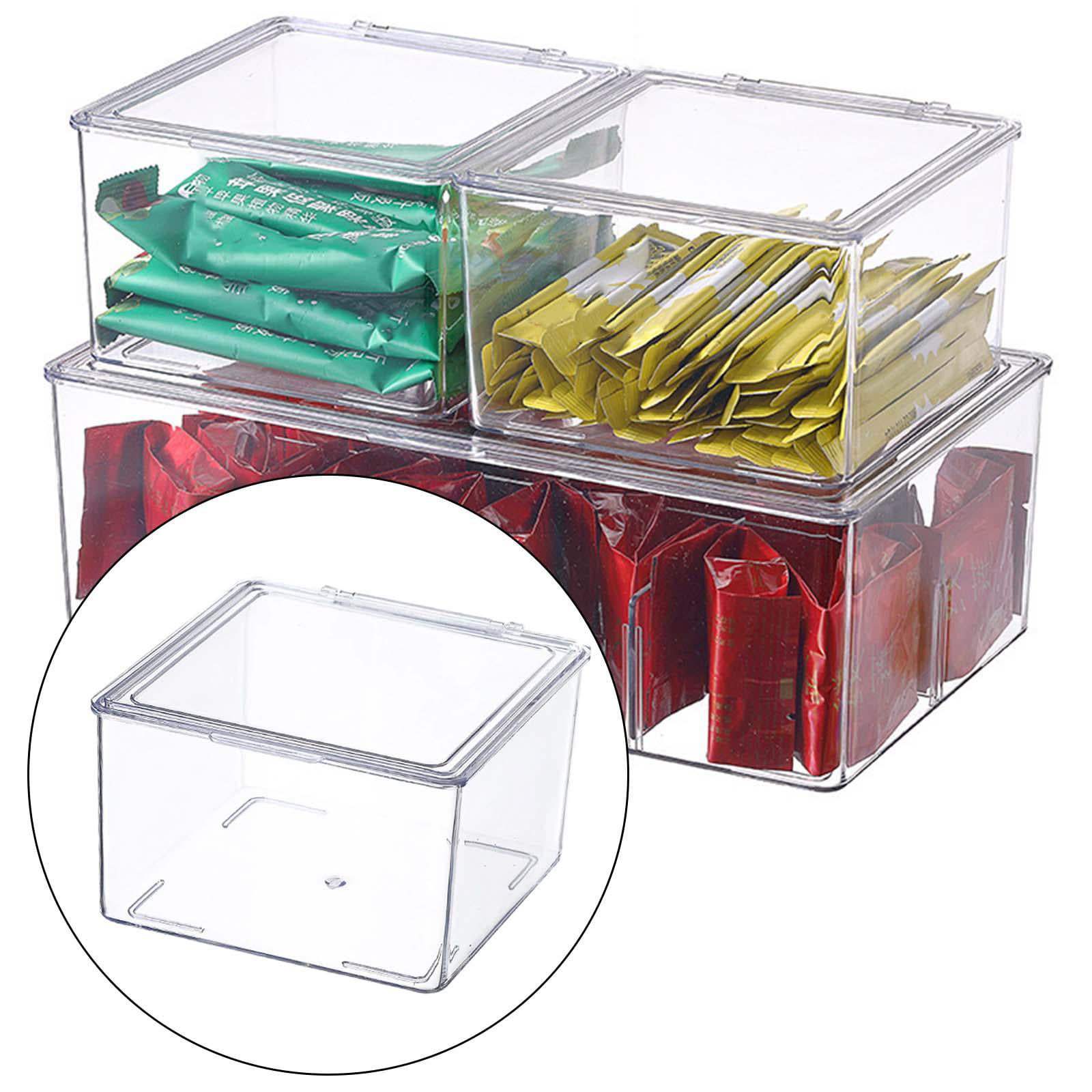 Plastic Tea Bag Organizer Bins Box, Tea Storage Container for Kitchen –  Lifewitstore