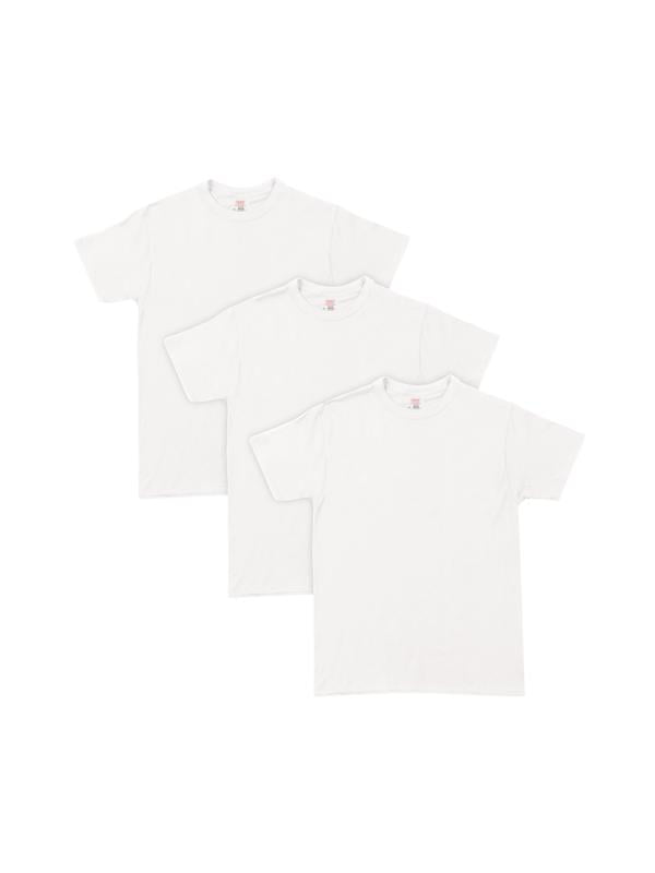 Hanes Men's Stretch White Crew T-Shirt Undershirts, 3 Pack