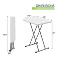 Magshion Foldable Table, 26" Height Adjustable TV Tray, Portable