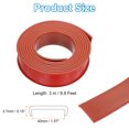 thumbnail image 2 of Uxcell TPE U-Shape Edge Banding, 1-9/16 Inch x 9.8ft Self Adhesive Flexible Veneer Edging Trim Edge Protector, Brown, 2 of 7