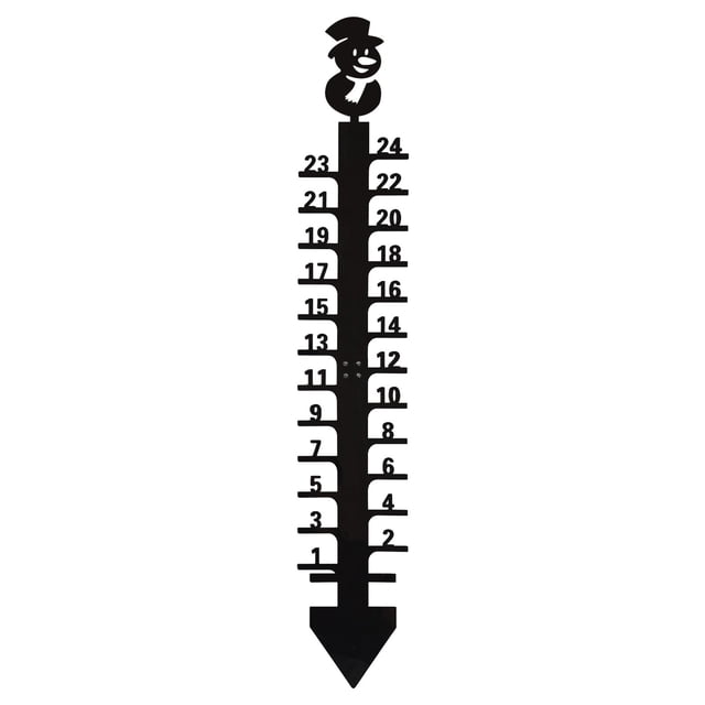 Snowman Measuring Snow Thickness Measuring Snow Gauge Metal Crafts