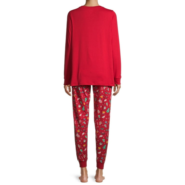 Matching Family Christmas Pajamas Women s and Women s Plus Oh What Fun 2 Piece Pajama Set Walmart
