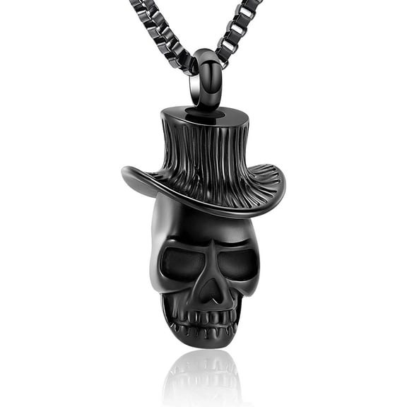 Cremation Jewelry for Ashes Urn Necklace for Ashes Skull Urn Necklace for Pet Human Ashes Urn Pendant for Men Women Memorial Ash Keepsake