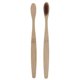 thumbnail image 4 of 8 In 1 Bamboo Toothbrushes Cleaning Gum Sustainable Soft Bamboo Toothbrushes Black, 4 of 4