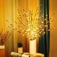 thumbnail image 1 of Lot de 3 60 branches d'Arbres LED Blanc Chaud pour Décoration de vase de Maison, 1 of 6