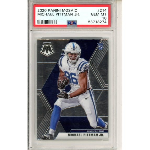 2020 Panini Mosaic Michael Pittman JR. #214 Rookie PSA 10