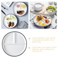 thumbnail image 3 of Ceramic Plate Divided Plate Dessert Salad Plate Dinner Plate Food Serving Plate, 3 of 4