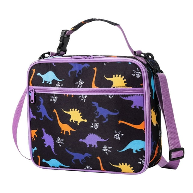 Versatile Children’s Crossbody Snack Tote Large Capacity Practical Bento Lunch Bag for School and Outdoor Activities