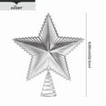 thumbnail image 1 of Estrella de Navidad, adorno de árbol de Navidad, metal resistente, brillo plateado, decoración de lujo, para exteriores, fácil de instalar, para jardín, duradero, estrella de 8 puntas, iluminación, 1 of 8