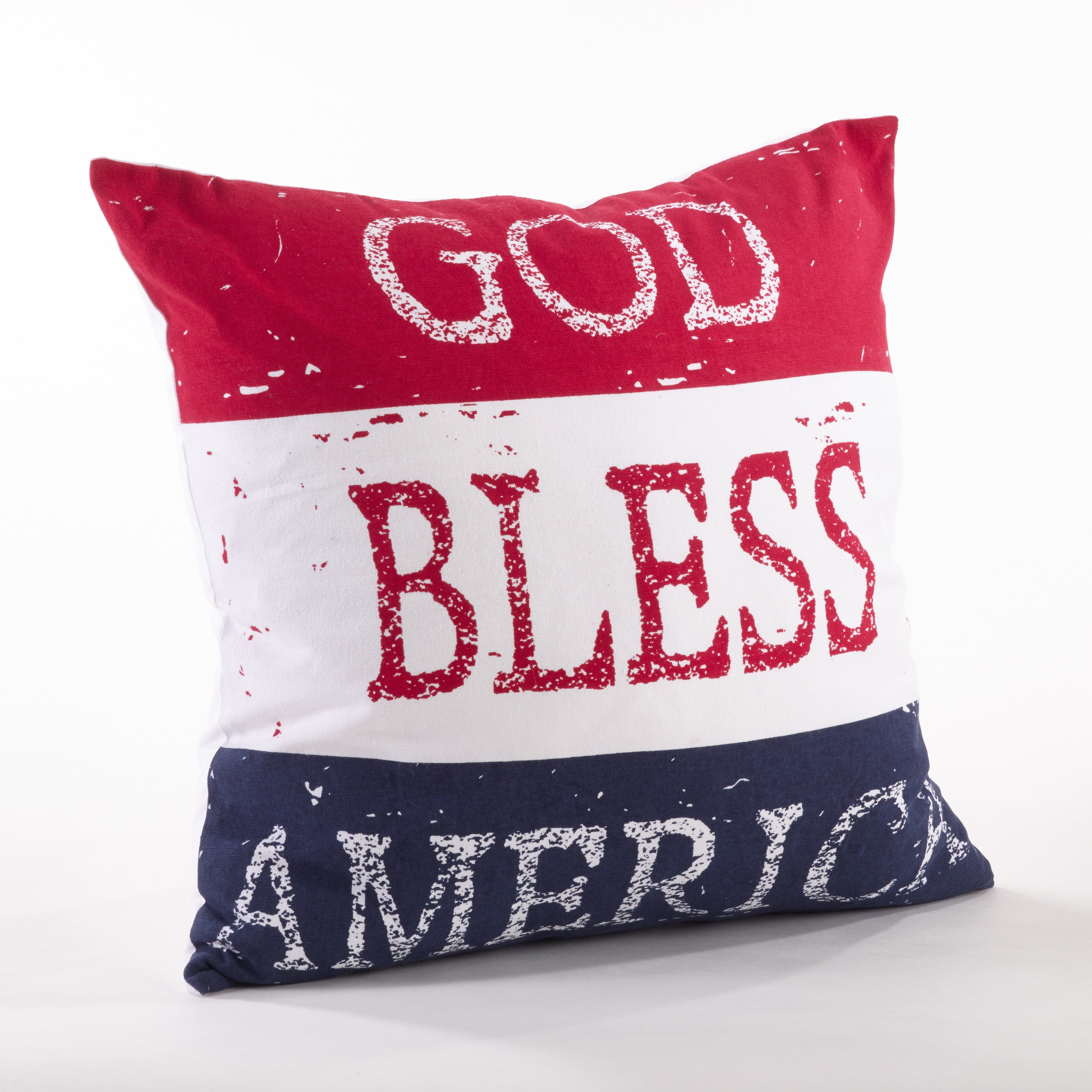 Saro Lifestyle American Flag Throw Pillow