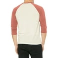 thumbnail image 3 of Hat and Beyond Men's Baseball Raglan 3/4 Sleeve Plain Jersey Team Uniform Athletic T-Shirts, 3 of 7