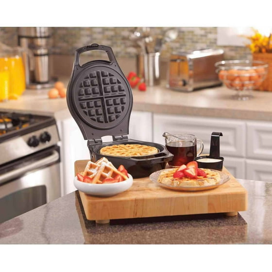 Hamilton Beach Mess Free Belgian Style Waffle Maker Model 26042