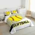 thumbnail image 4 of Feelyou Cartoon Softball Sports Bedding Comforter Set, Est Sleep Repeat Twin Comforter Sets, Teens Kids Girls Teens Reversible Bedding Set, Lightweight Room Decor, 2pcs, 4 of 9