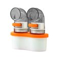 thumbnail image 3 of YAOMOBB Condiment Bottle Visible Spice Bottles Press Design Jars for Salt Sugar Seasonings, 3 of 6