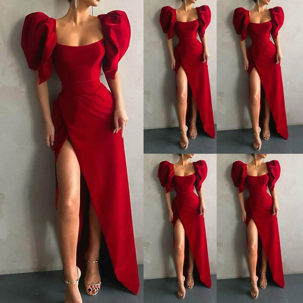 Sexy elegant shop red dress