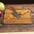 thumbnail image 2 of GAXIRE Kitchen Accessories Cutting Board Brown Wood Cutting Meat Household Users Cooking 1Set, 2 of 8