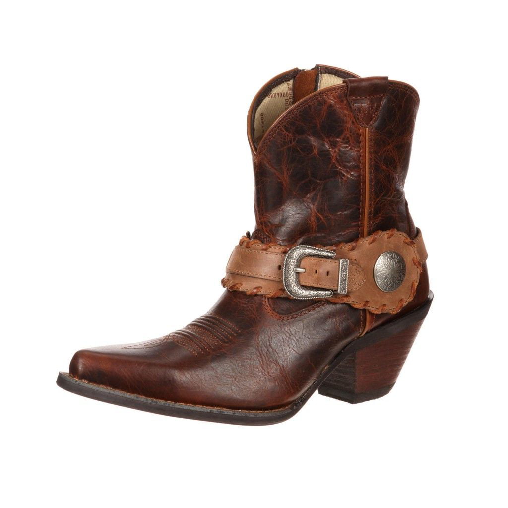 durango western boots womens crush spur strap demi brown dcrd173 ...