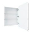 thumbnail image 3 of Glass Warehouse SC1-SQ-22X32-B Calla 22" X 32" Framed Single Door Medicine Cabinet - Black, 3 of 7