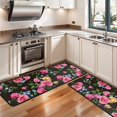 thumbnail image 3 of Kitchen Rugs Sets Of 2,Pioneer Flower Floral Print Pattern Anti Fatigue Kitchen Mat Rugs Non Slip Washable,Decorative Kitchen Floor Mats for Kitchen,Sink,Laundry,17"x47"+17"x47", 3 of 5