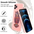 thumbnail image 4 of iPhone 11 Pro Max Case Compatible with iPhone 11 Pro Max Matte Silicone Gel Cover with Full Body Protection Anti-Scratch Shockproof Case 6.5 inch (Ash Blue)Pink+Owl, 4 of 7