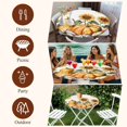 thumbnail image 7 of Orange Pumpkin Fall Round Tablecloth, Fitted Table Cover with Elastic for 55"-60" Round Tables, Thanksgiving Sunflower Botanical Table Cloth Outdoor Indoor Dinning Party Waterproof Tablecloths, 7 of 7