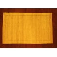 thumbnail image 1 of Ahgly Company Machine Washable Indoor Rectangle Abstract Yellow Contemporary Area Rugs, 2' x 5', 1 of 4