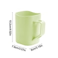 thumbnail image 3 of Stackable Plastic Rinsing Cup with Handle for Toothbrush & Mouthwash | 10.2x8.7cm Thickened Design | Transparent Bathroom Organizer, 3 of 6