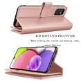 thumbnail image 5 of Case for Samsung Galaxy A15 A14 A03S A12 A13 A23 A53 A54 5G Wallet Case,Takfox [RFID Blocking] 9 Card Holder Stand [Shockproof TPU Interior Case] PU Leather Magnetic Protective Flip Cover [Rose Gold], 5 of 8