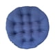 thumbnail image 3 of Cojín de exterior de 60 x 60 cm, cojines para sillas de jardín, cojines para sillas de mimbre con forma de huevo. Azul, 3 of 9