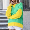 thumbnail image 6 of Women Sweatshirts Womens Long Sleeve Sweatshirt Womens Pullover Sweatshirt Green Cute Crewnecks for Women Fall Basics Womens Clothing Daily Wear, 6 of 7