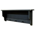 thumbnail image 2 of Contemporary Home Living 36" Distressed Red Rectangular Storage Shelf with Pegs, 2 of 3