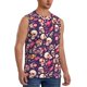 thumbnail image 2 of Fotbe music Skull record Guitar Men's Camiseta sin Mangas Estampada para Hombres, Playera Casual para Gimnasio, Entrenamiento, Playa-X-Large, 2 of 7