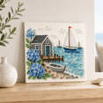 thumbnail image 4 of Sea Glass Craft Kit, Cape Cod Coastal Cottage Mosaic Art Project with Glue and Colorful Glass Stones, Coastal City Art Project for Adults, 6 Styles Available, 4 of 4