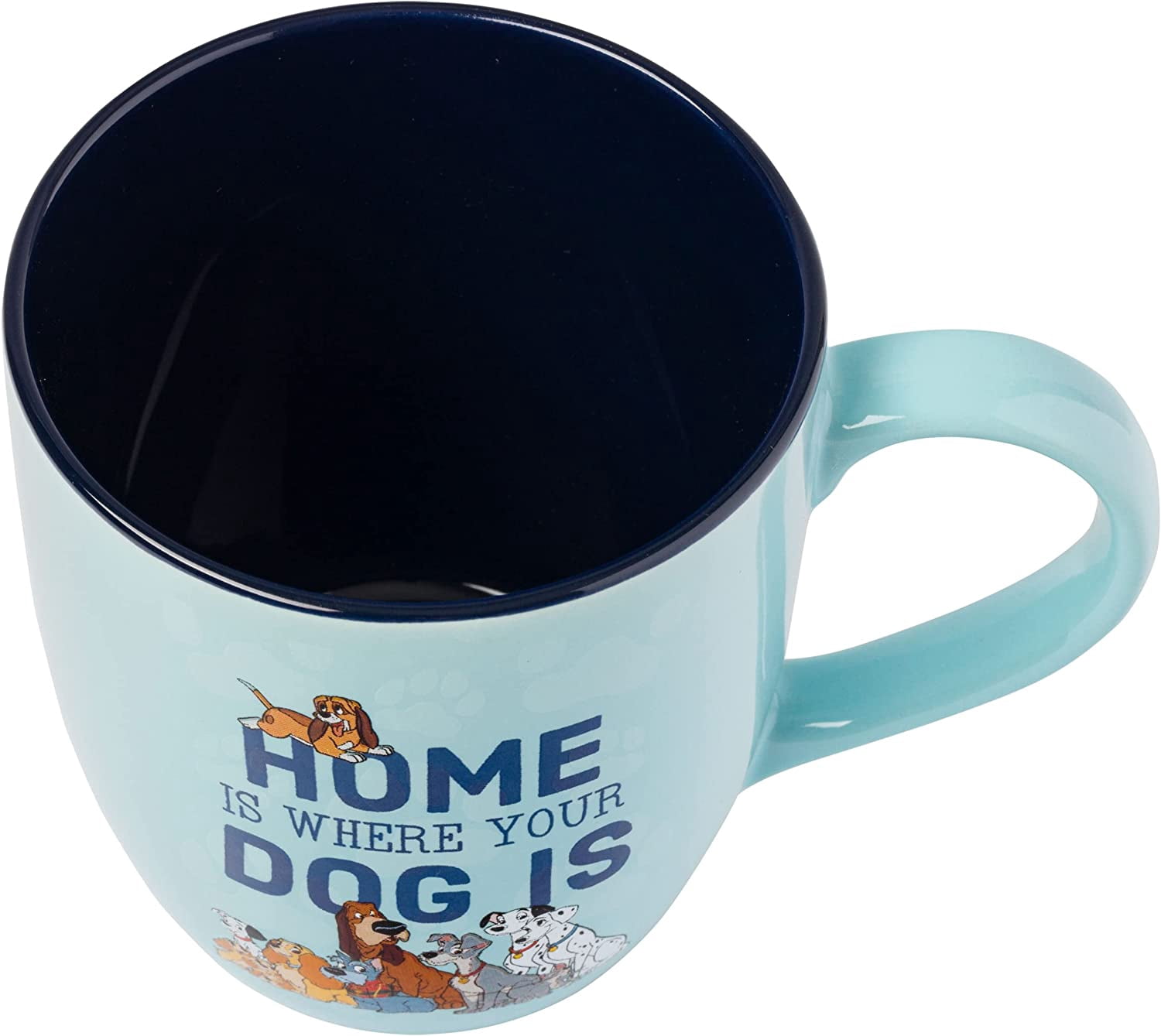 Silver Buffalo Disney Classics Home Is Where Your Dog Is Ceramic Mug, 18 Ounces