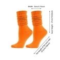 thumbnail image 4 of PMVFHDE Men and Women Long Stack Socks Solid Color Fall Winter Thick Warm Calf Socks for Outdoor Sports and Cycling Orange, 4 of 4