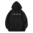 thumbnail image 4 of Womens Zip Up Hoodies Casual Quarter Zip Hoodie Travel Top Women's Letter Print Hoodies Long Sleeved Hoodie With Pockets, 4 of 9