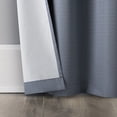 thumbnail image 5 of Sun Zero Bryant 2-Piece Textured Thermal Insulated 100% Blackout  Grommet Top Curtain Panel, Denim Blue, 37.0”W x 95"L, 5 of 9